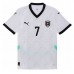 Camiseta Austria Marko Arnautovic #7 Visitante Equipación Eurocopa 2024 manga corta